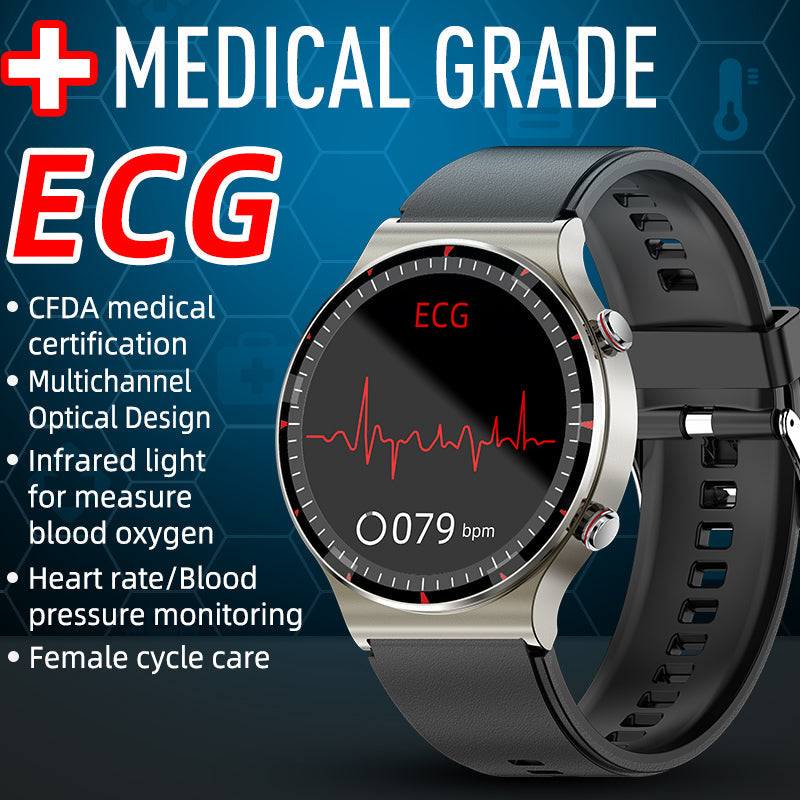 CFDA EKG Blood Oxygen Heart Rate Health Monitoring Smart Watch | Ka-mostore