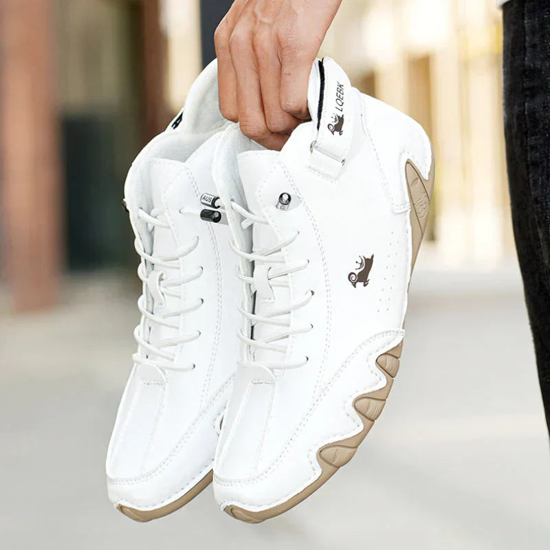 Men's Natural Leather Barefoot Sneakers | Ka-mostore