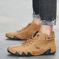 Men's Natural Leather Barefoot Sneakers | Ka-mostore