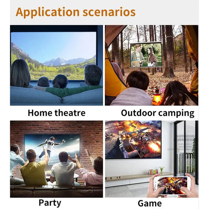 Portable LED Projector with Integrated Sound | Ka-mostore