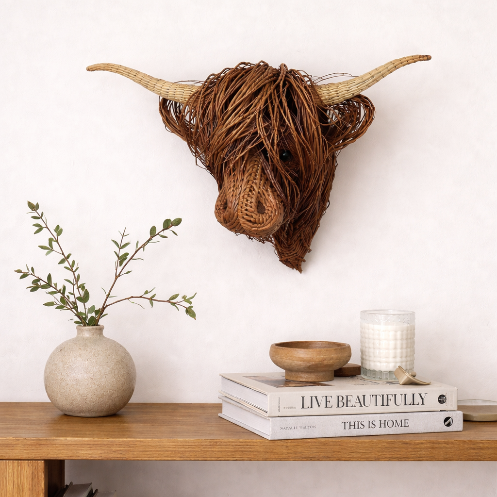 Cow Wall Sculpture – Bowie | Ka-mostore