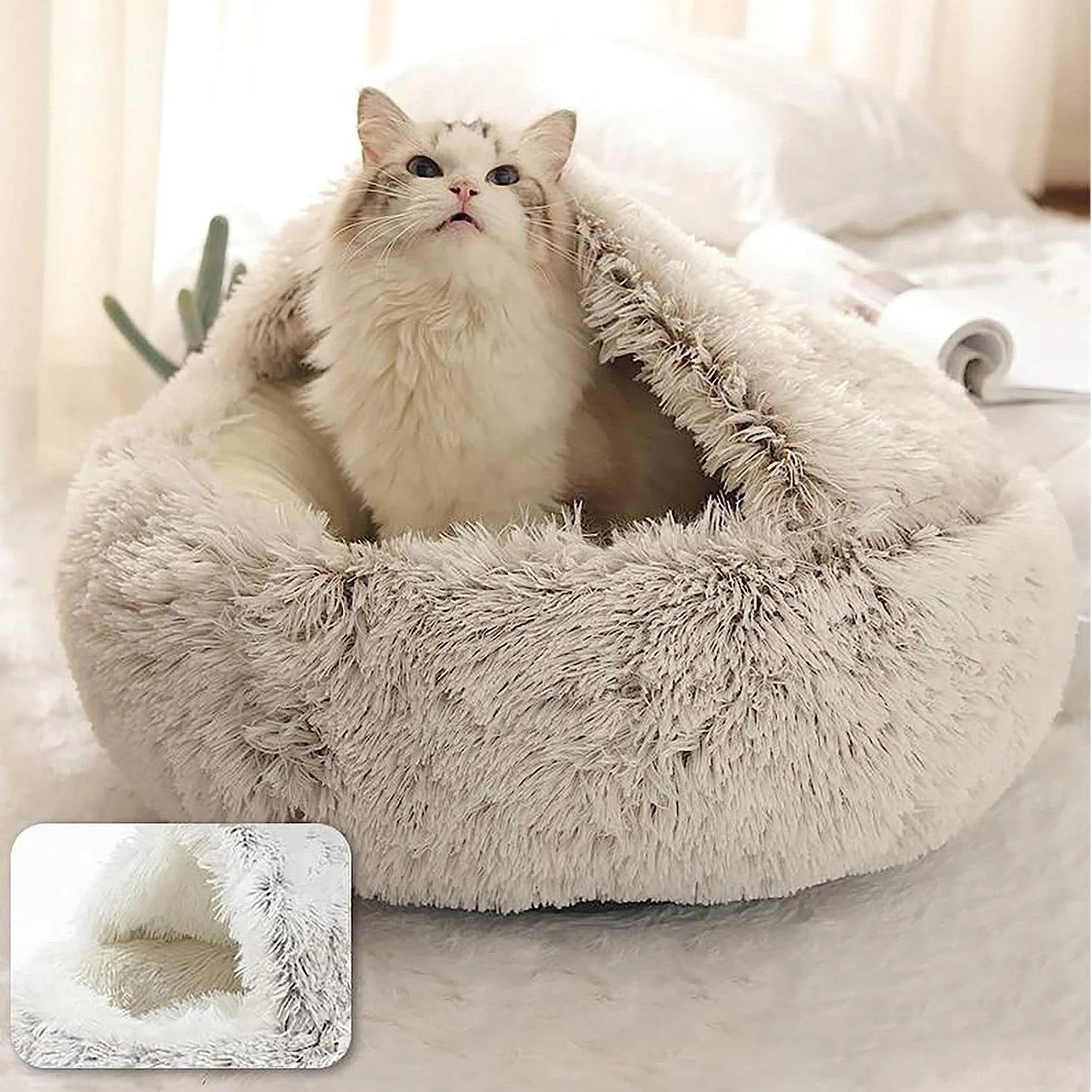 Cozy Cave Pet Bed | Calming and Comfortable Dog Bed for Deep Relaxation | Ka-mostore
