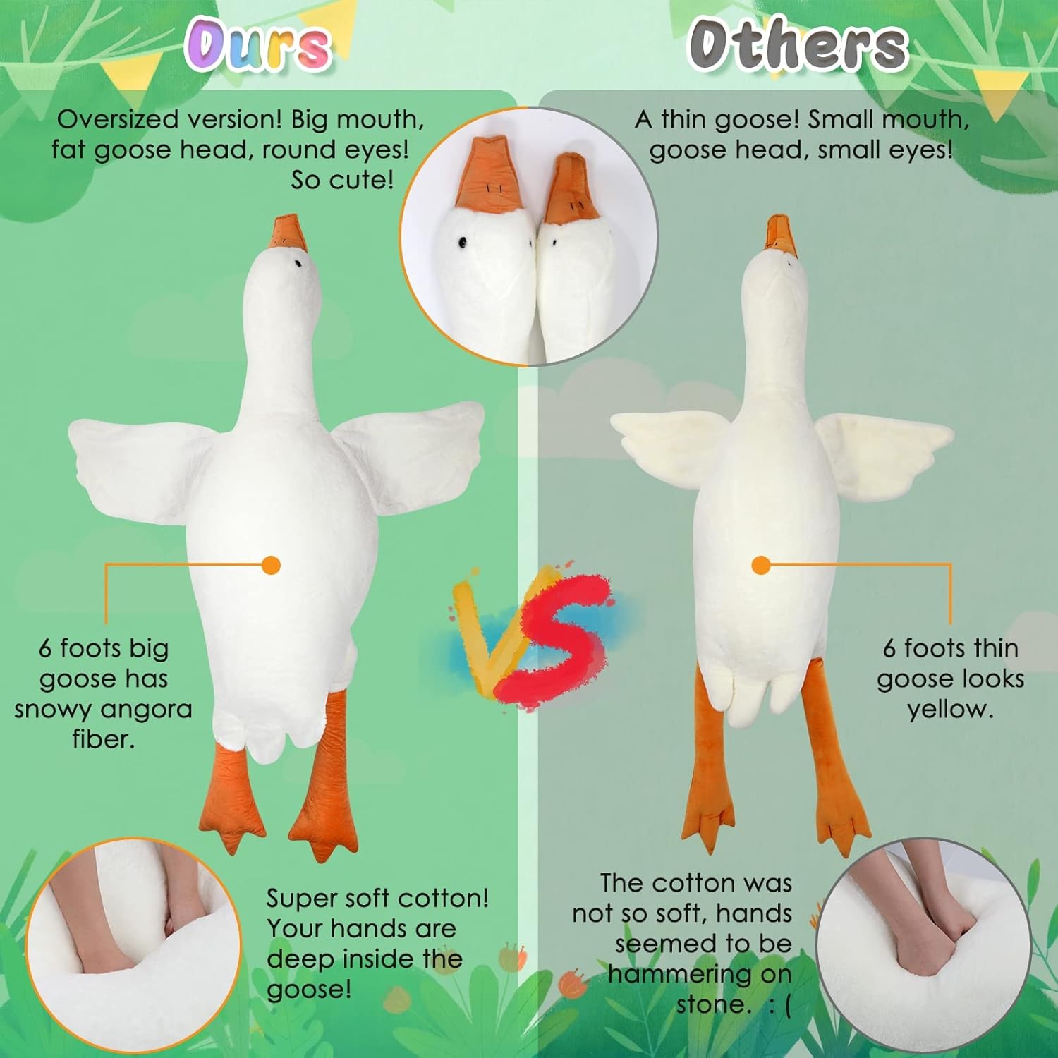 Cuddly Giant Goose Plush – Soft Toy in Multiple Sizes | Ka-mostore