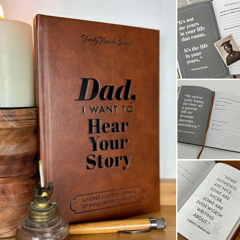 Dad's Story Book | Guided Journal | 250+ Prompts | Ka-mostore