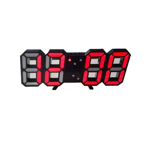 3D LED Digital Wall Clock - Modern Style, Adjustable Brightness | Ka-mostore