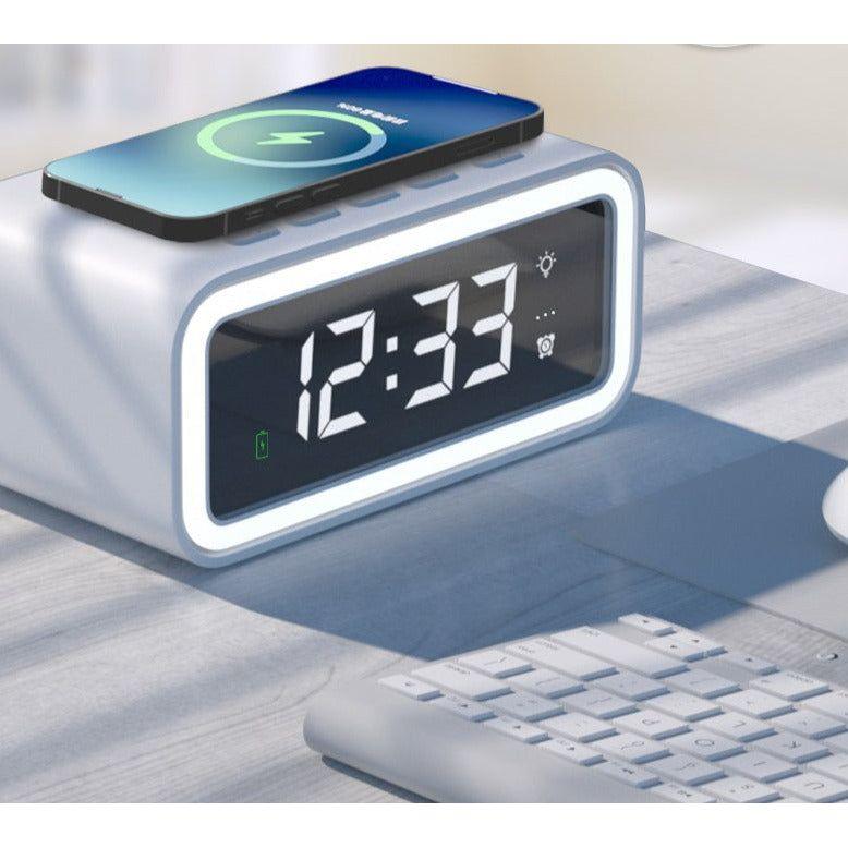 LED Alarm Clock with Built-in Wireless Charger | Ka-mostore