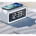 LED Alarm Clock with Built-in Wireless Charger | Ka-mostore