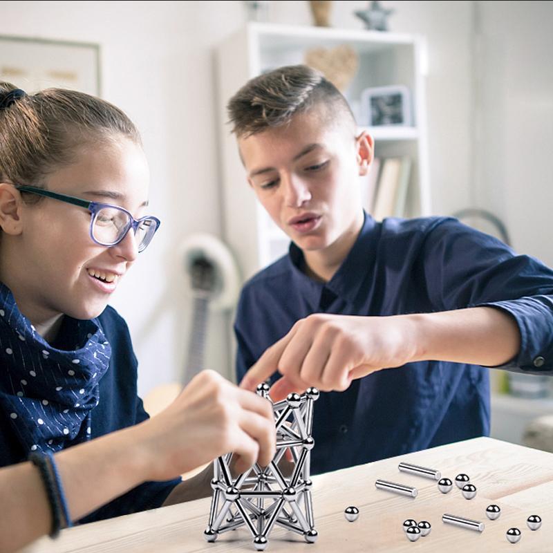 Magnetic Building Rods and Balls STEM Toy | Ka-mostore