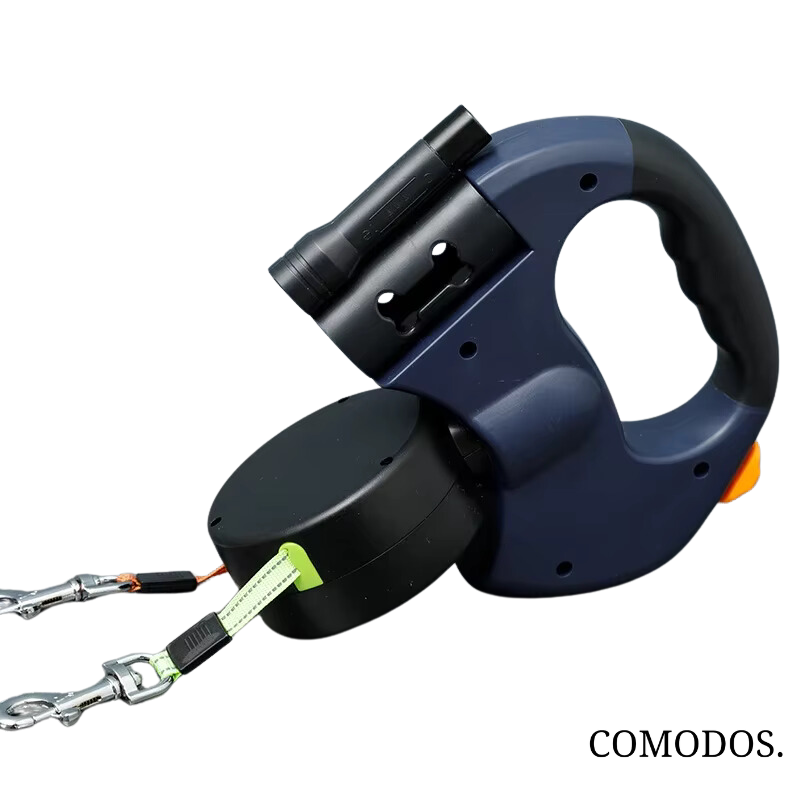 Retractable Dual Dog Leash with Built-in Light | Ka-mostore
