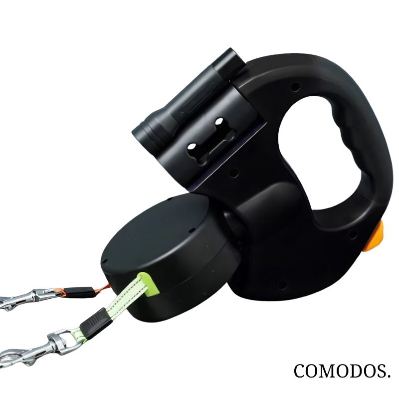 Retractable Dual Dog Leash with Built-in Light | Ka-mostore