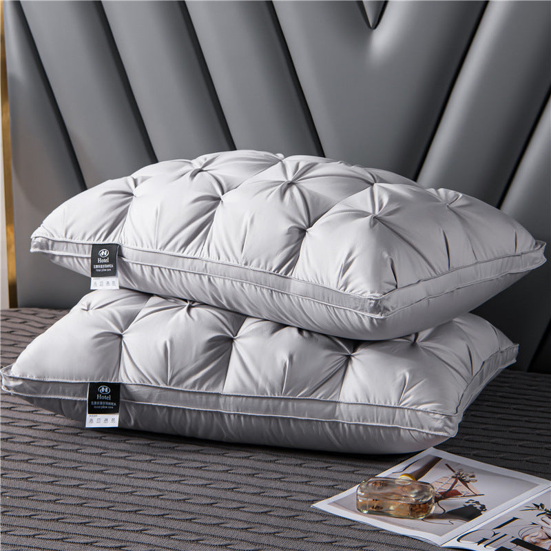 Tufted Goose Down Pillow for Restful Sleep | Ka-mostore