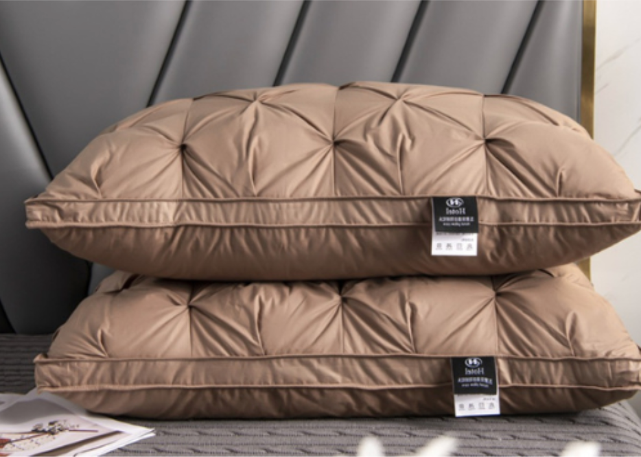 Tufted Goose Down Pillow for Restful Sleep | Ka-mostore