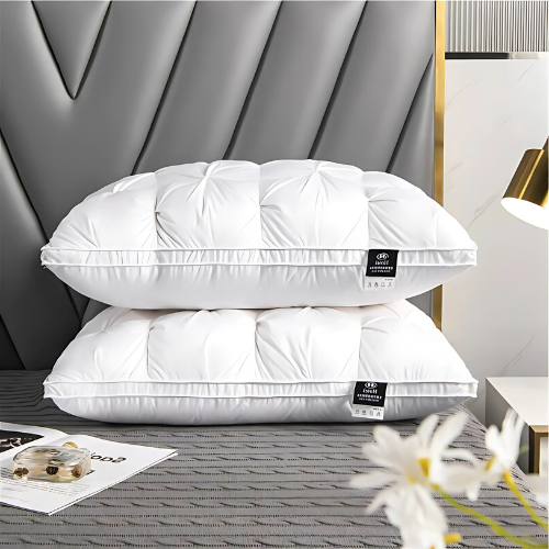 Tufted Goose Down Pillow for Restful Sleep | Ka-mostore