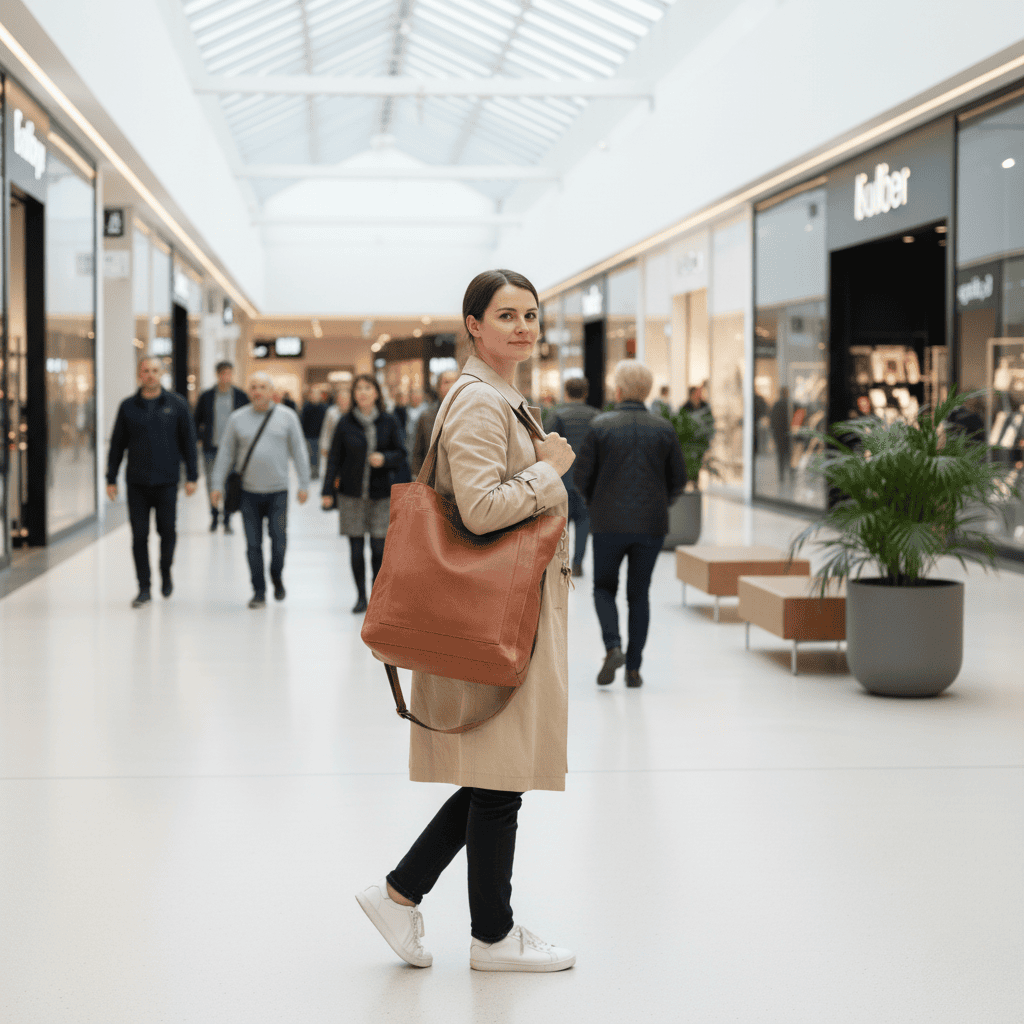 Bolso de hombro resistente de cuero genuino suave | Ka-mostore