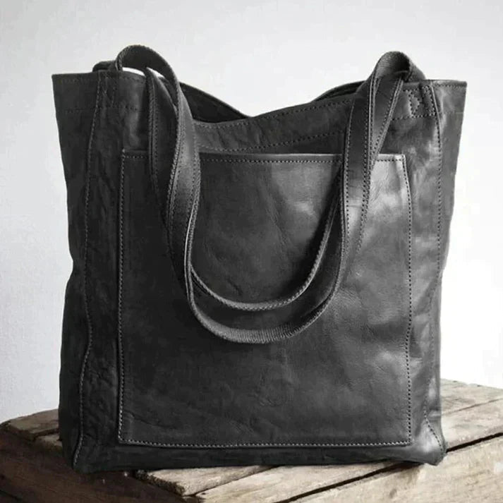 Bolso de hombro resistente de cuero genuino suave | Ka-mostore