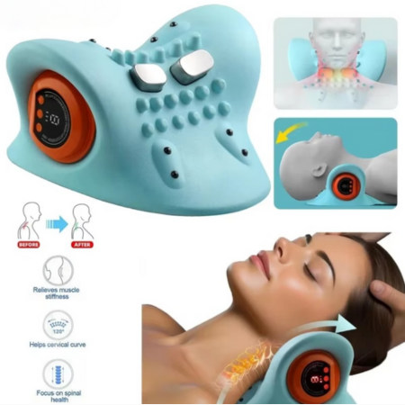 Electric Cervical Massager – Smart Neck Pain Relief with Heat & Pulse Therapy | Ka-mostore