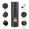 Set eléctrico de molinillos de pimienta y sal con grosor ajustable y luz LED | Ka-mostore