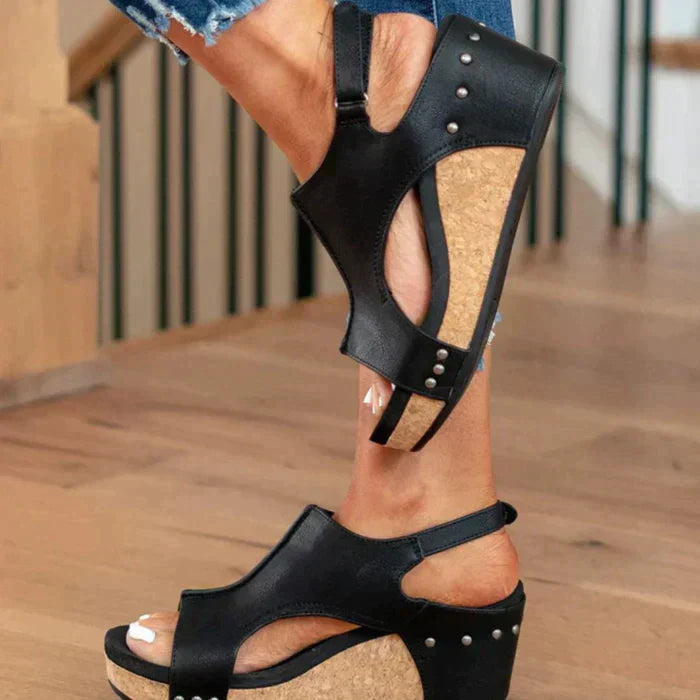 Sandali con zeppa rialzata e confortevoli da donna | Ka-mostore