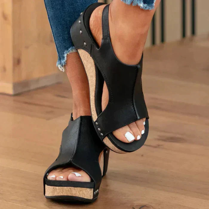 Sandali con zeppa rialzata e confortevoli da donna | Ka-mostore