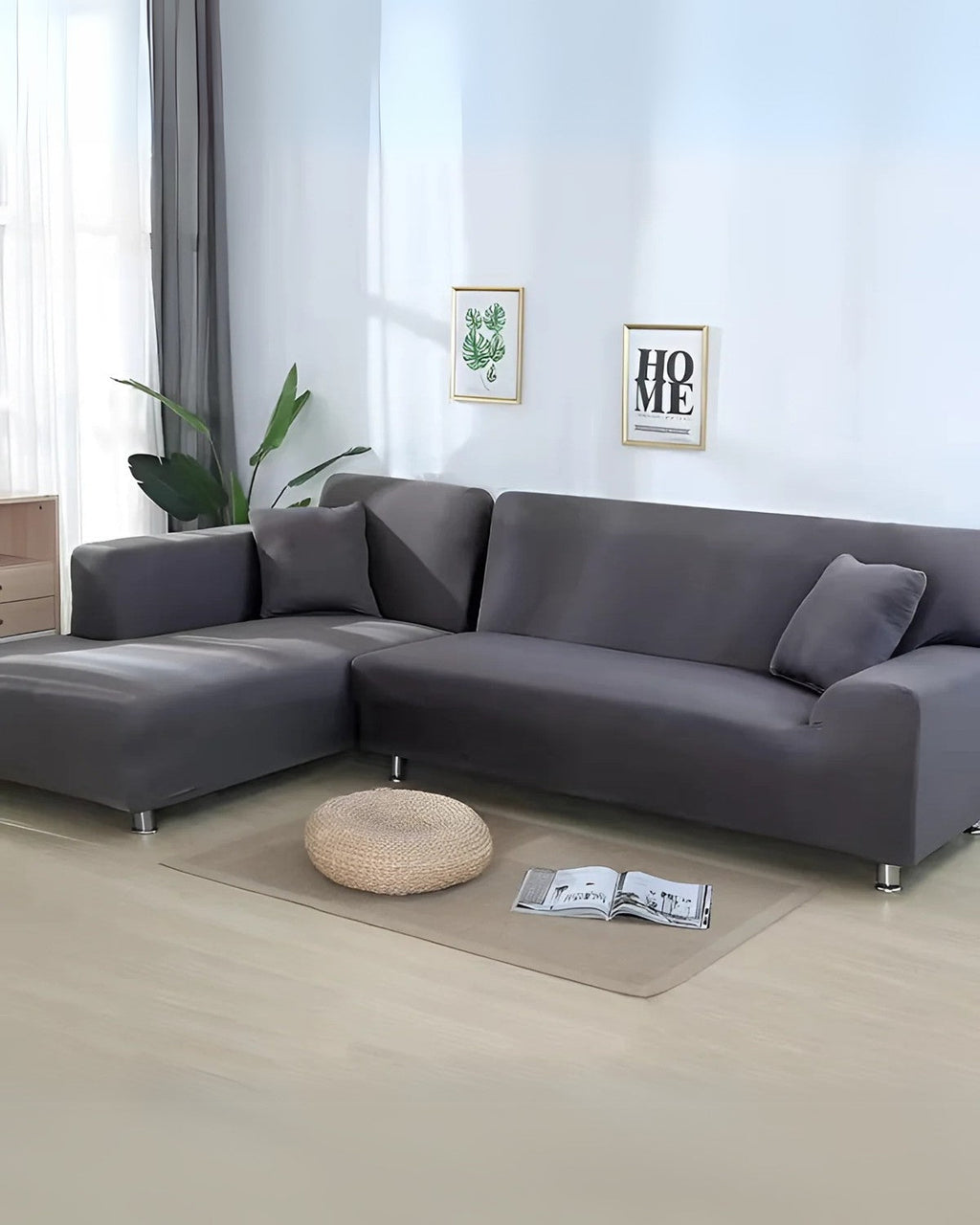 Elegantní modulární potahy na pohovky s flexibilním přizpůsobením pro rohové a modulární pohovky | Ka-mostore