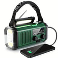 Multifunkční meteorologické rádio s kličkou, solárním a USB nabíjením | Ka-mostore