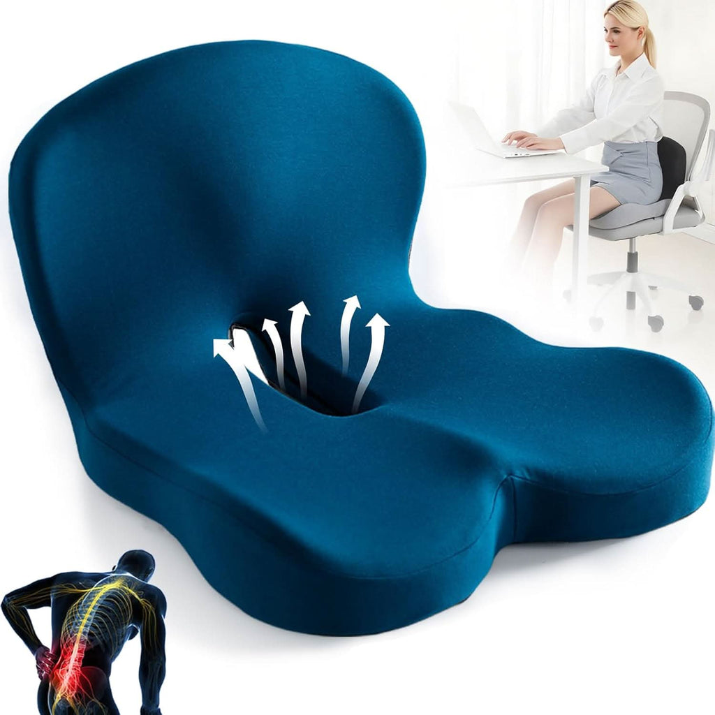 Comfort Seat Pad with Lower Back Support | Ka-mostore