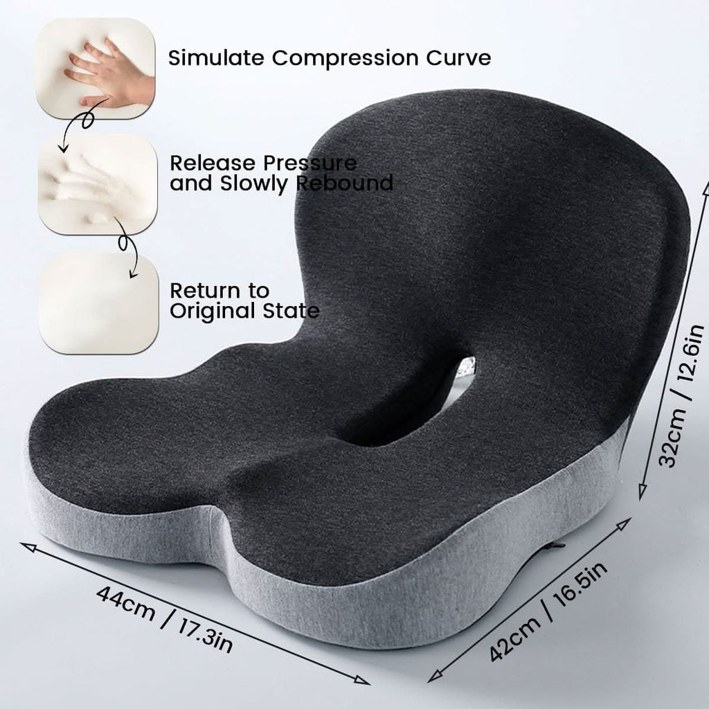 Comfort Seat Pad with Lower Back Support | Ka-mostore