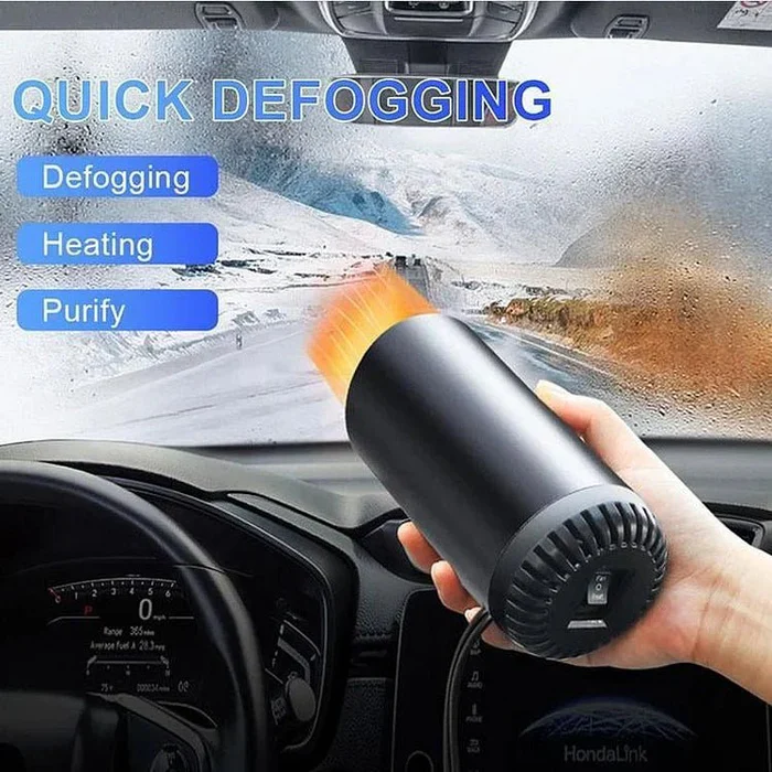 Fast Heating Cup Shaped Car Warm Air Blower - Quick Heating & Cooling Adjustable 360 Degree Rotatable Plug and Play for Car, SUV, Recreational Vehicle and Truck | Ka-mostore