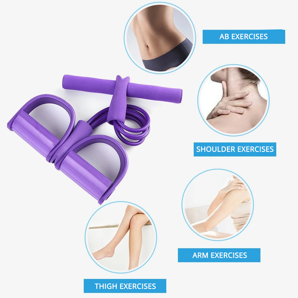Fitness Resistance Band with Pedal | Ka-mostore