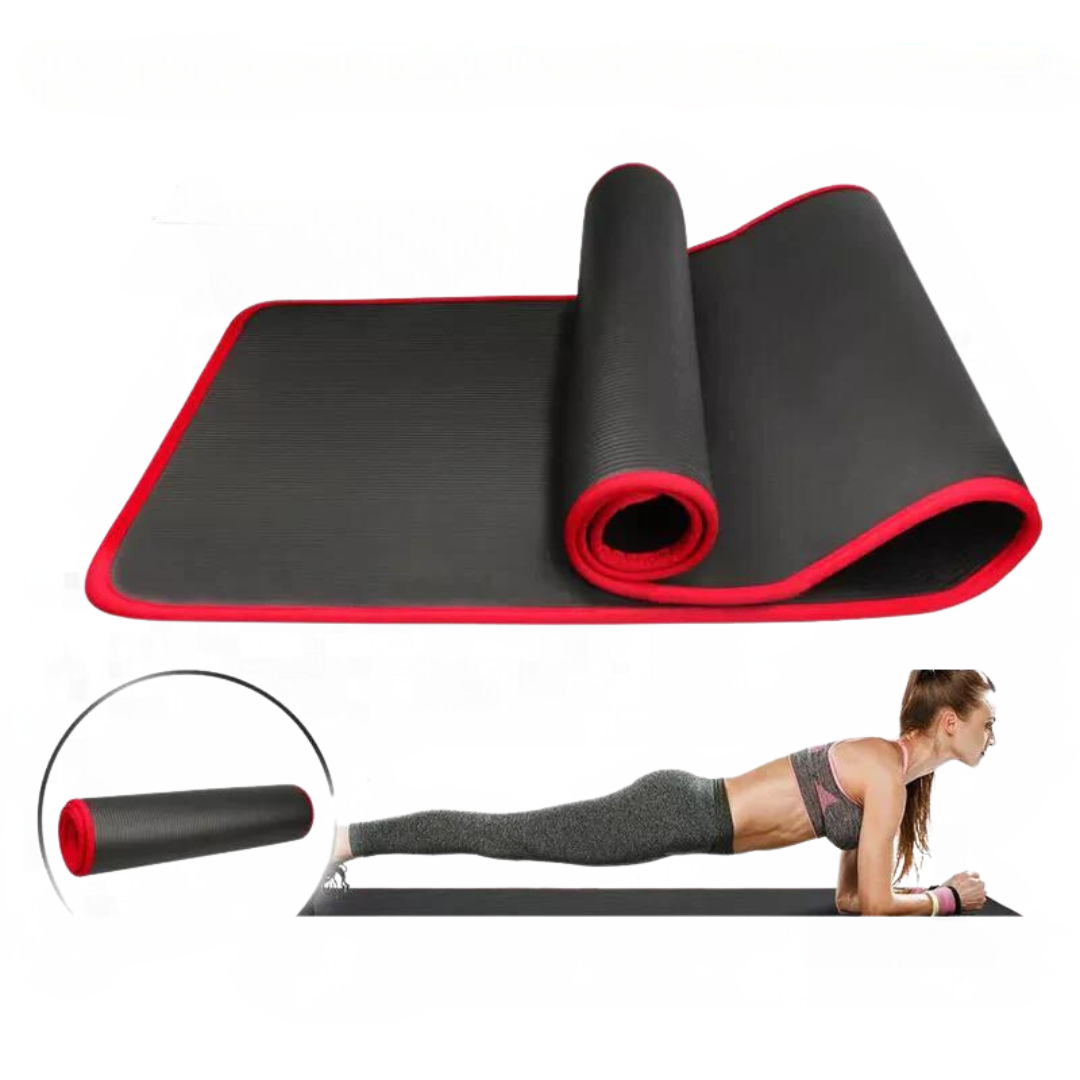 FlexiMat Yoga Mat | Extra Thick 10 mm Non-Slip | 183×61 cm | Ka-mostore