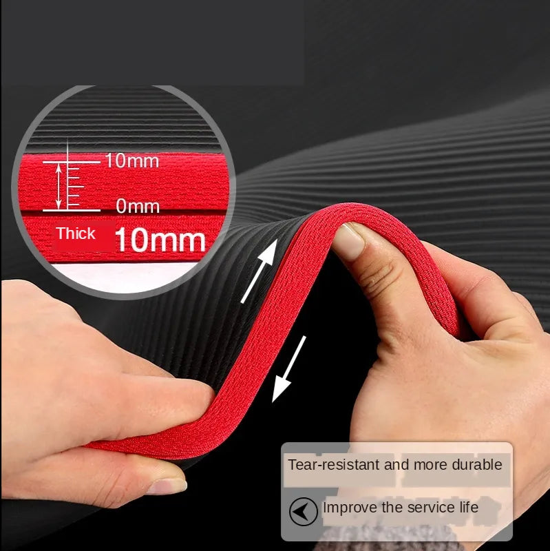 FlexiMat Yoga Mat | Extra Thick 10 mm Non-Slip | 183×61 cm | Ka-mostore