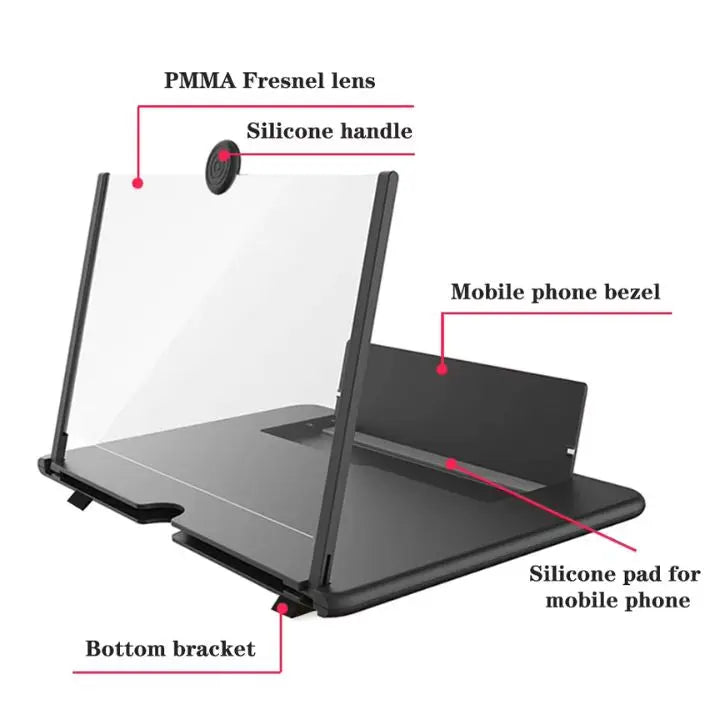 Foldable Phone Screen Magnifier – HD for Videos | Ka-mostore