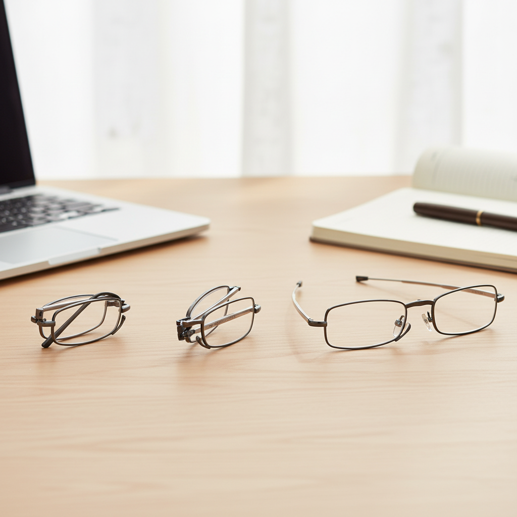 Compact Folding Reading Glasses with Protective Case | Ka-mostore