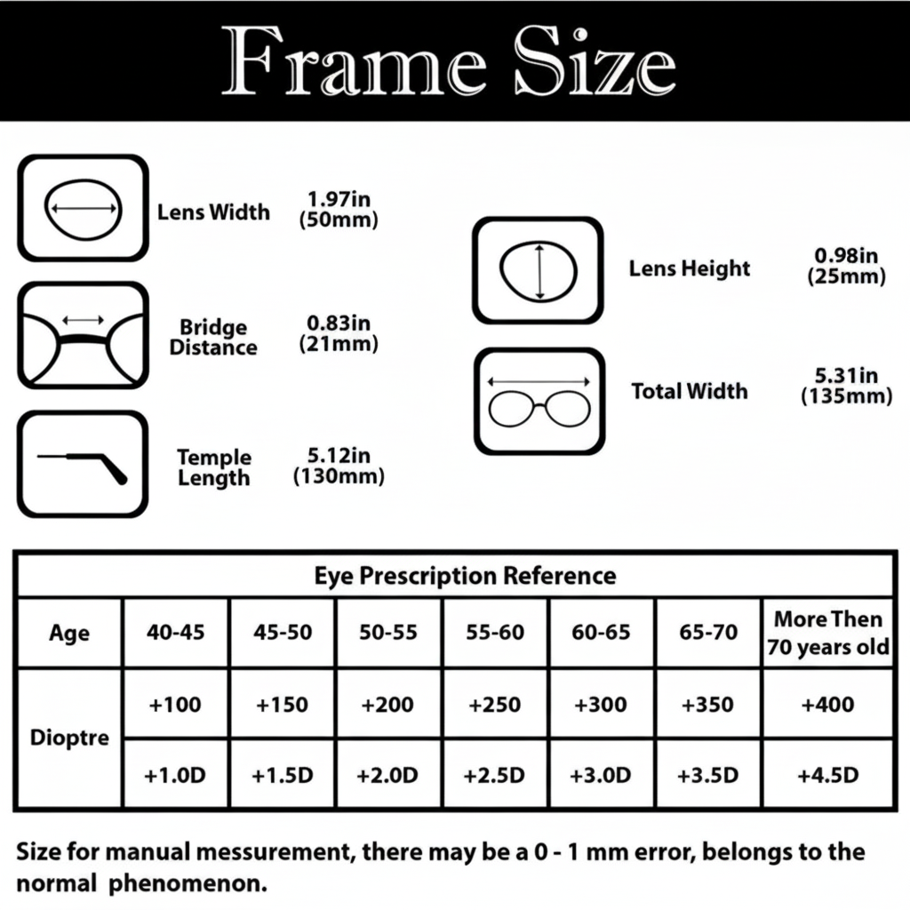 Compact Folding Reading Glasses with Protective Case | Ka-mostore