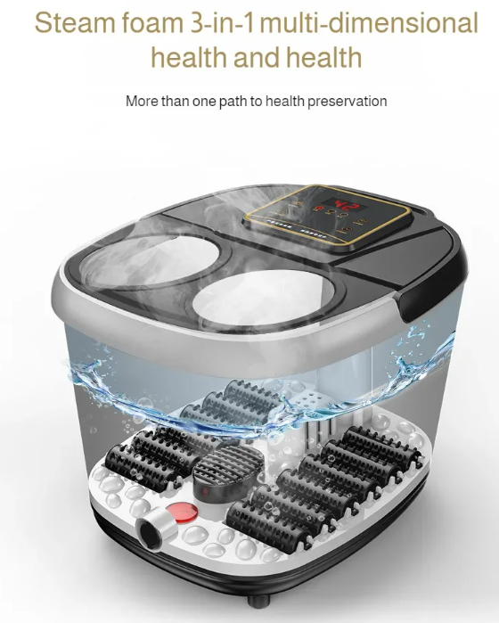 Foot Spa Massager – Heated bathing with rollers, bubbles, and infrared therapy | Ka-mostore