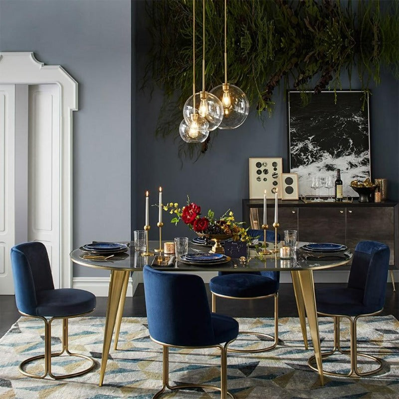 Glass Ball Pendant Light | Modern Brass Design | Ka-mostore