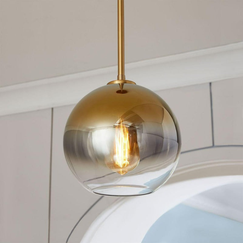 Glass Ball Pendant Light | Modern Brass Design | Ka-mostore
