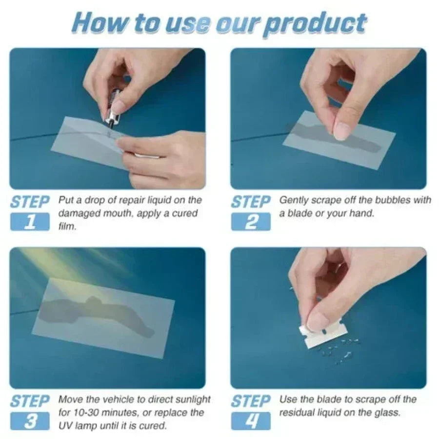 Windshield Chip & Crack Repair Kit | Ka-mostore