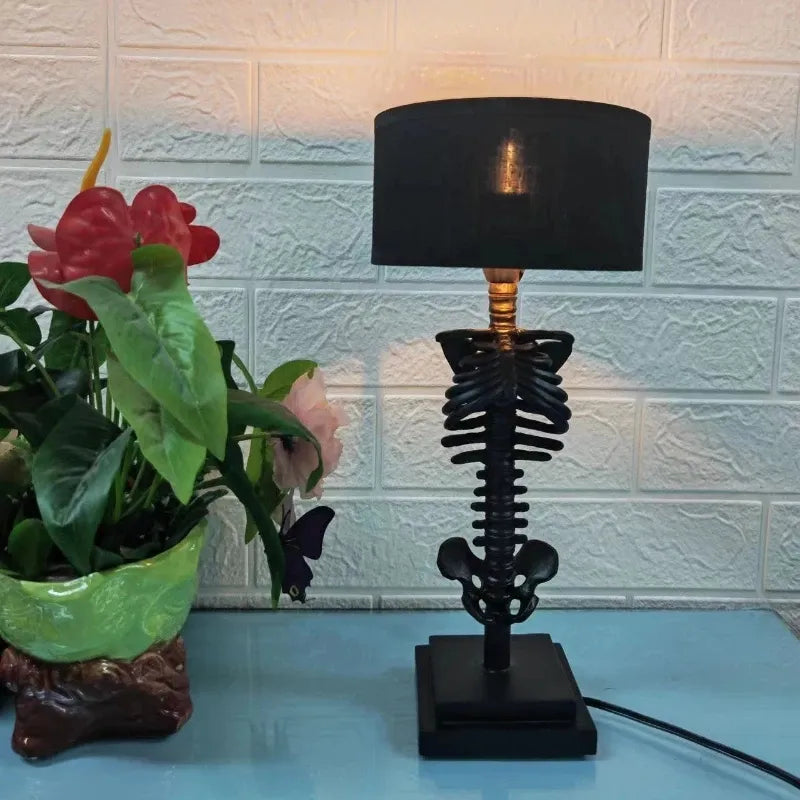 Gothic Skeleton Table Lamp | Handcrafted Art Design | Ka-mostore