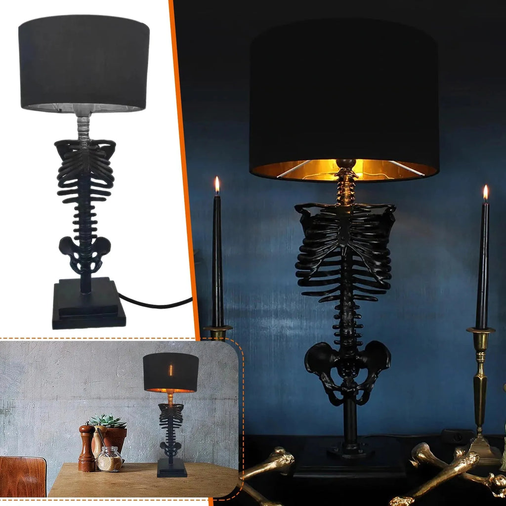 Gothic Skeleton Table Lamp | Handcrafted Art Design | Ka-mostore