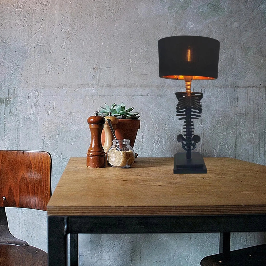Gothic Skeleton Table Lamp | Handcrafted Art Design | Ka-mostore