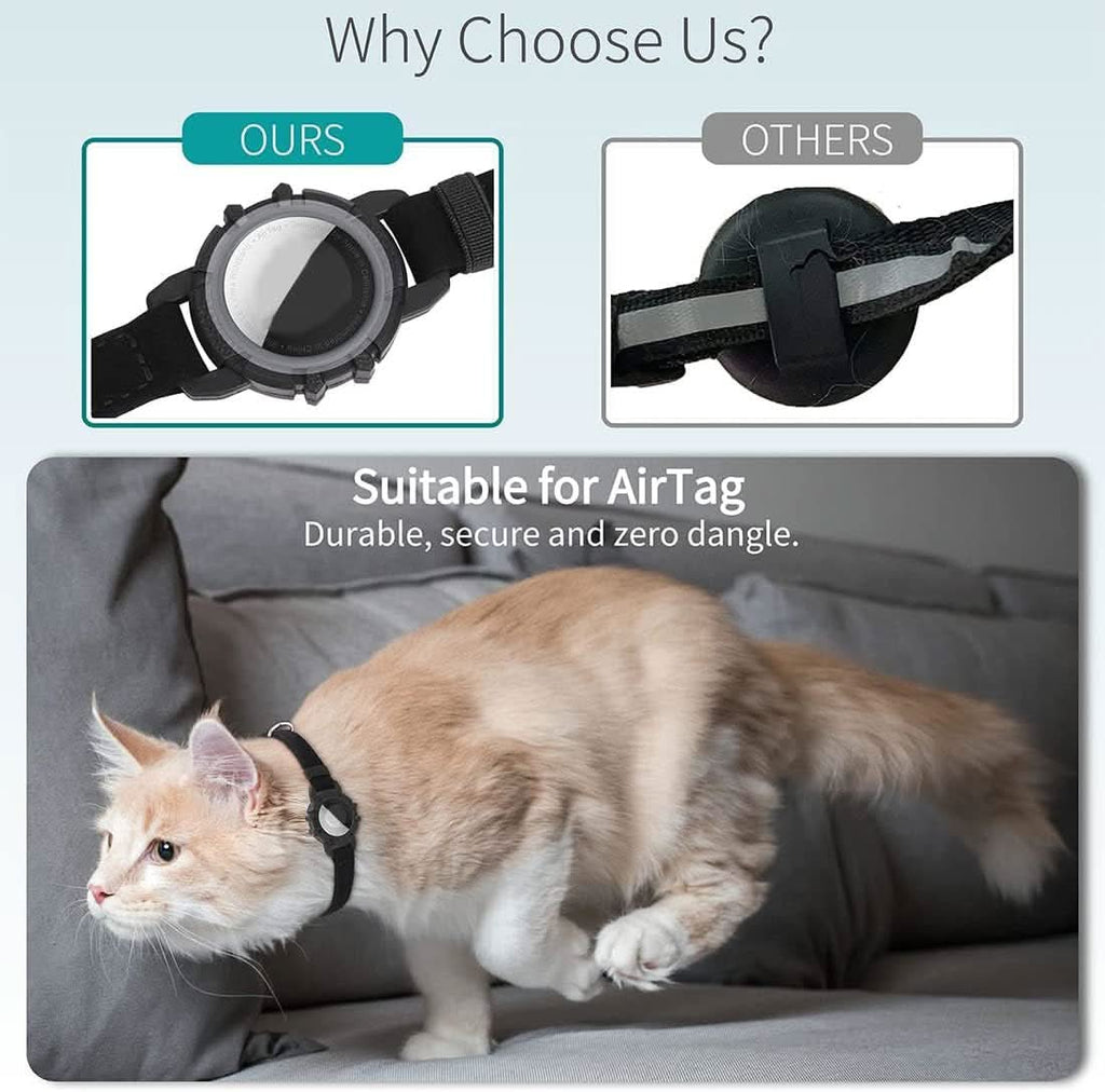 GPS Collar for Cats with Reflective Design | Ka-mostore