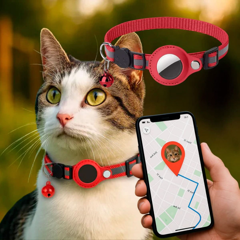 GPS Collar for Cats with Reflective Design | Ka-mostore