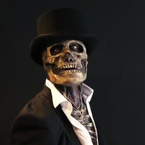 Strašidelná maska kostlivce na Halloween | Ka-mostore