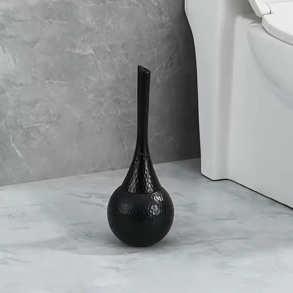 Hammered Toilet Brush Holder Set | Ka-mostore