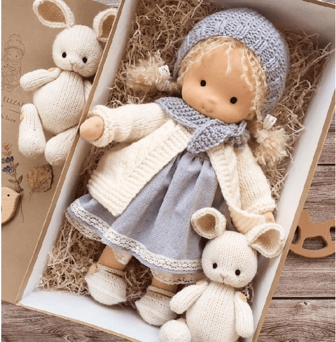 Handmade Waldorf Cuddle Doll – Poppi | Ka-mostore