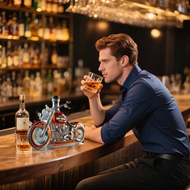 Harley Motorcycle Shaped Whiskey Decanter for Home Bar | Ka-mostore