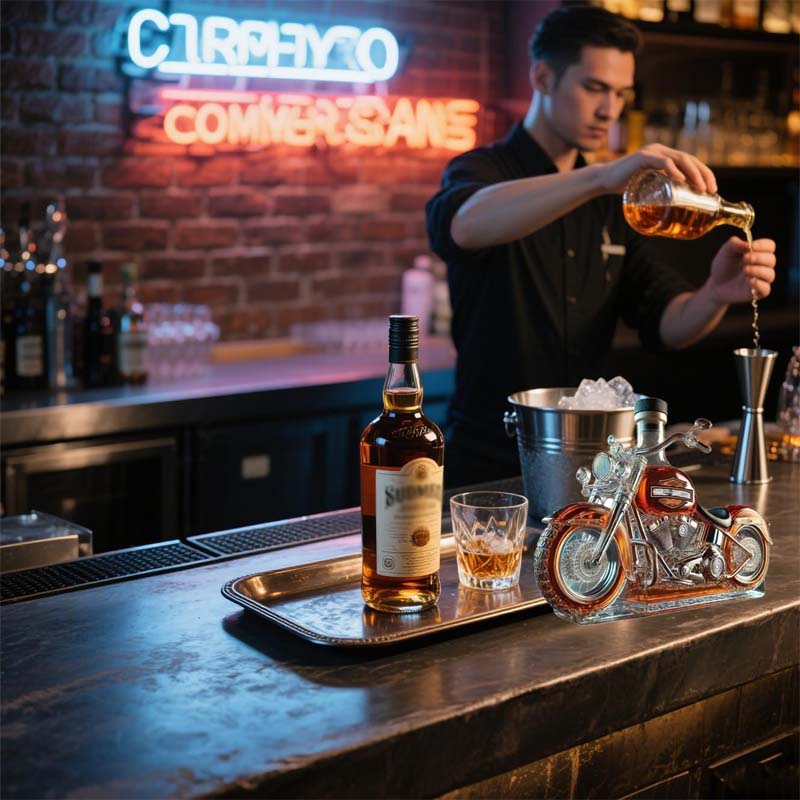 Harley Motorcycle Shaped Whiskey Decanter for Home Bar | Ka-mostore