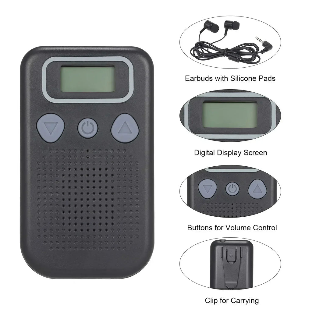 Hearing Aid Sound Amplifier – Battery-Powered In-Ear Hearing Amplifier with Headphones for Seniors and Adults | Ka-mostore