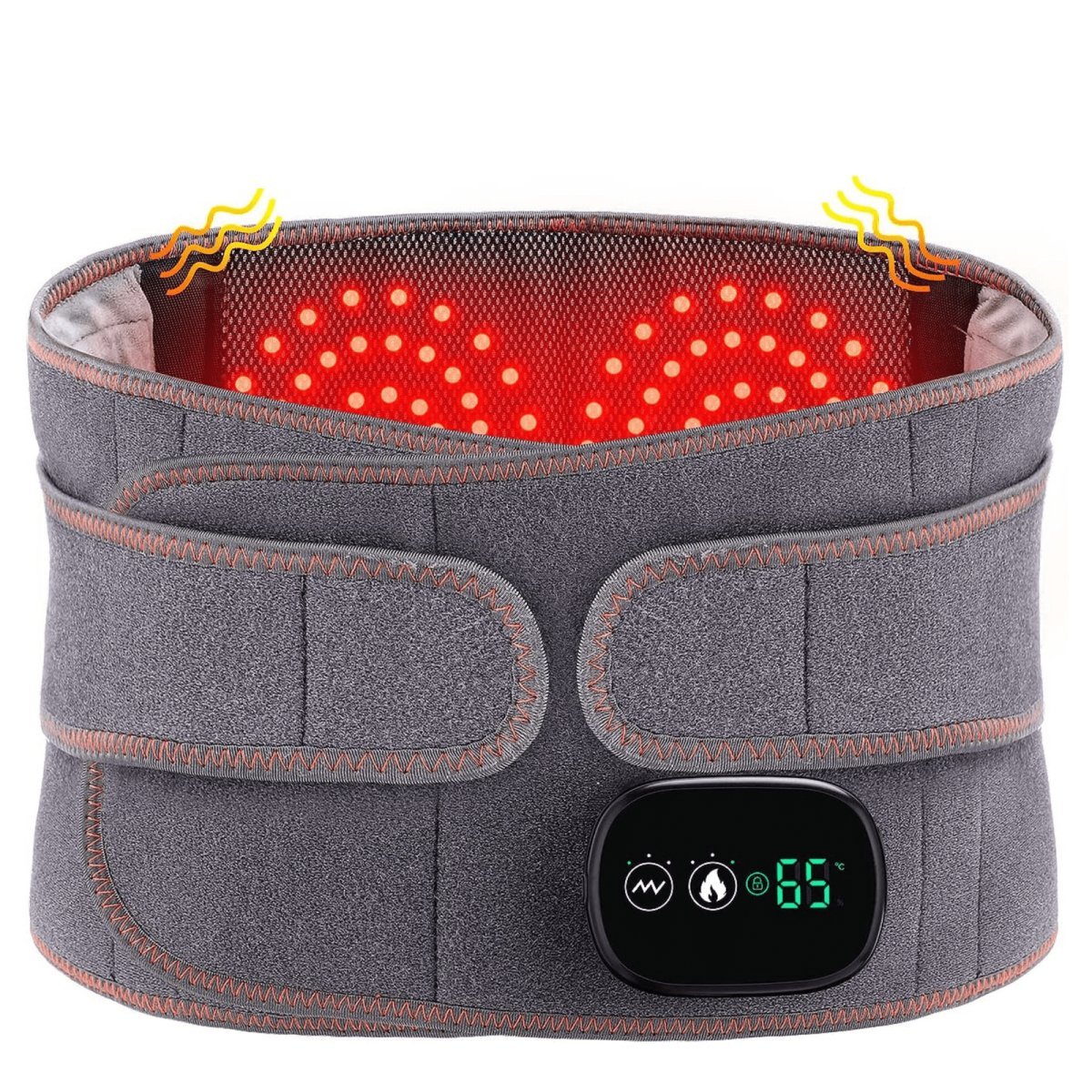 Wireless Heated Back Brace with Vibration Massage | Ka-mostore